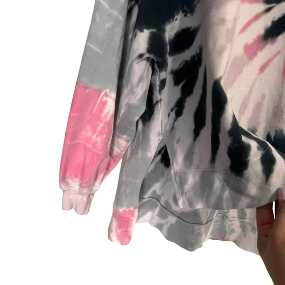Electric & Rose Tie-Dye Epic Neil Hi-Low Sweatshirt, Small - Picture 4 of 11